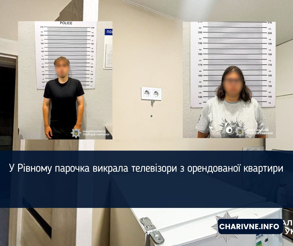 У Рівному парочка викрала телевізори з орендованої квартири